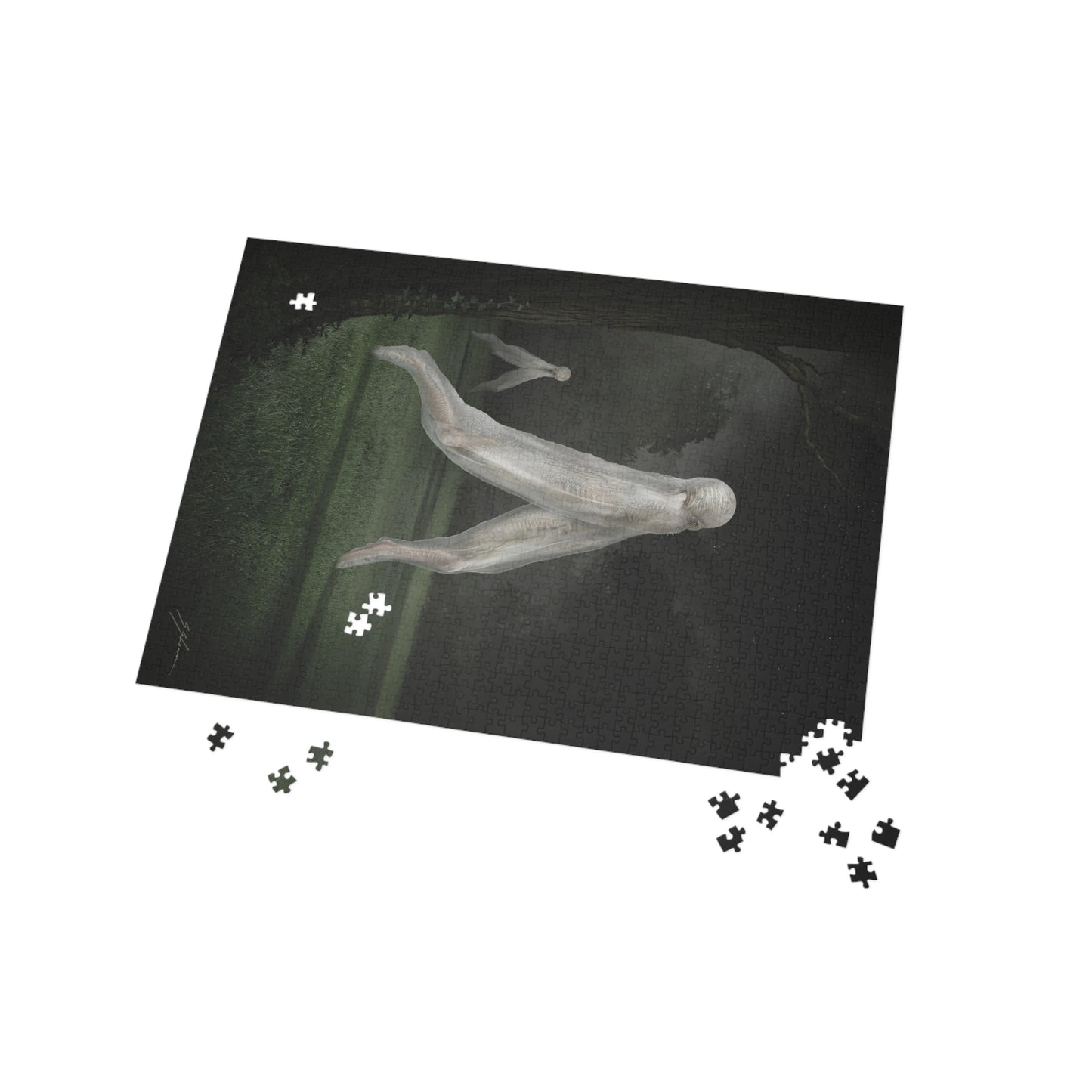 Nightcrawler puzzle mat black gift box — Mister Sam Shearon dark art collectible