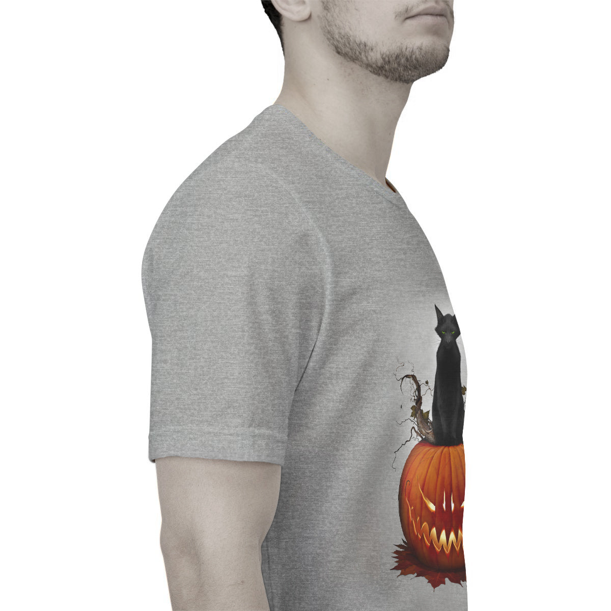 Cat O' Lantern Halloween tee — Mister Sam Shearon dark art gothic apparel
