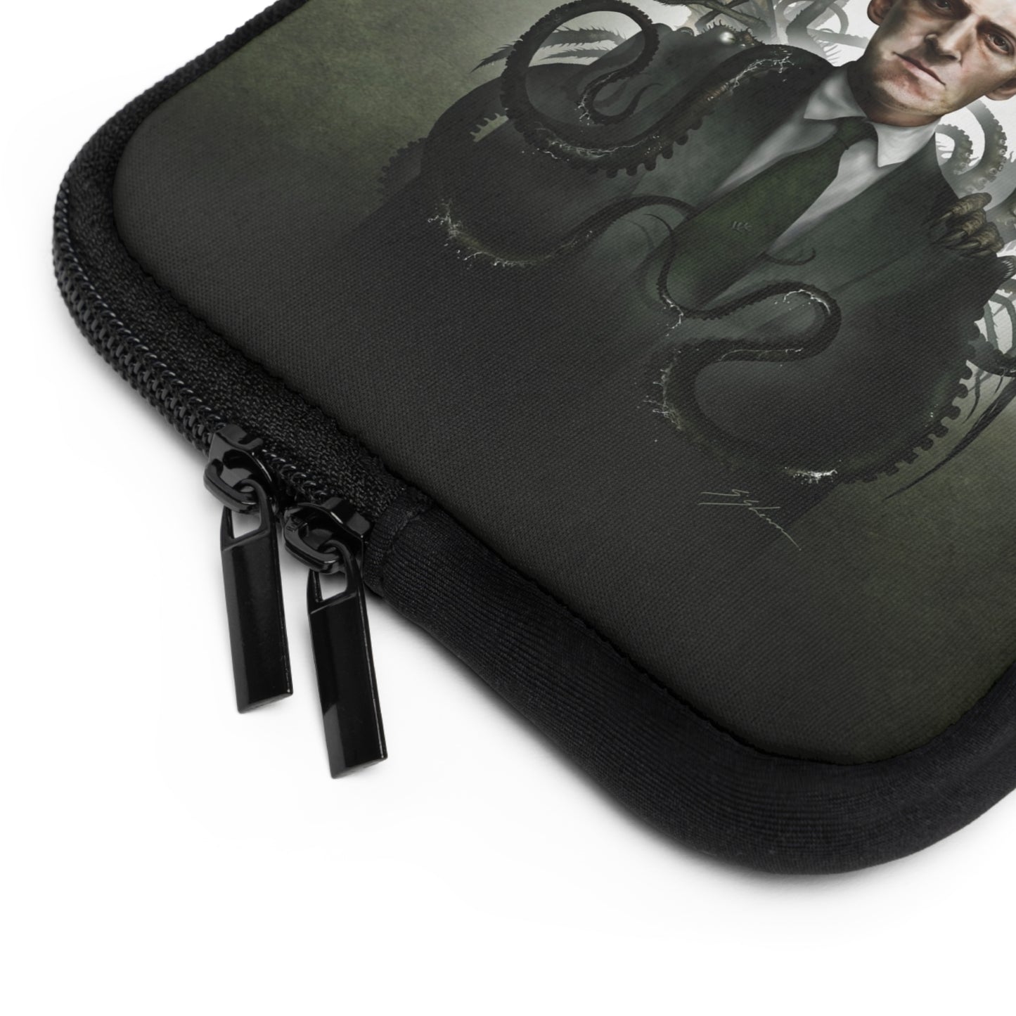 H.P. Lovecraft tablet sleeve — Mister Sam Shearon original eldritch dark art tech accessory