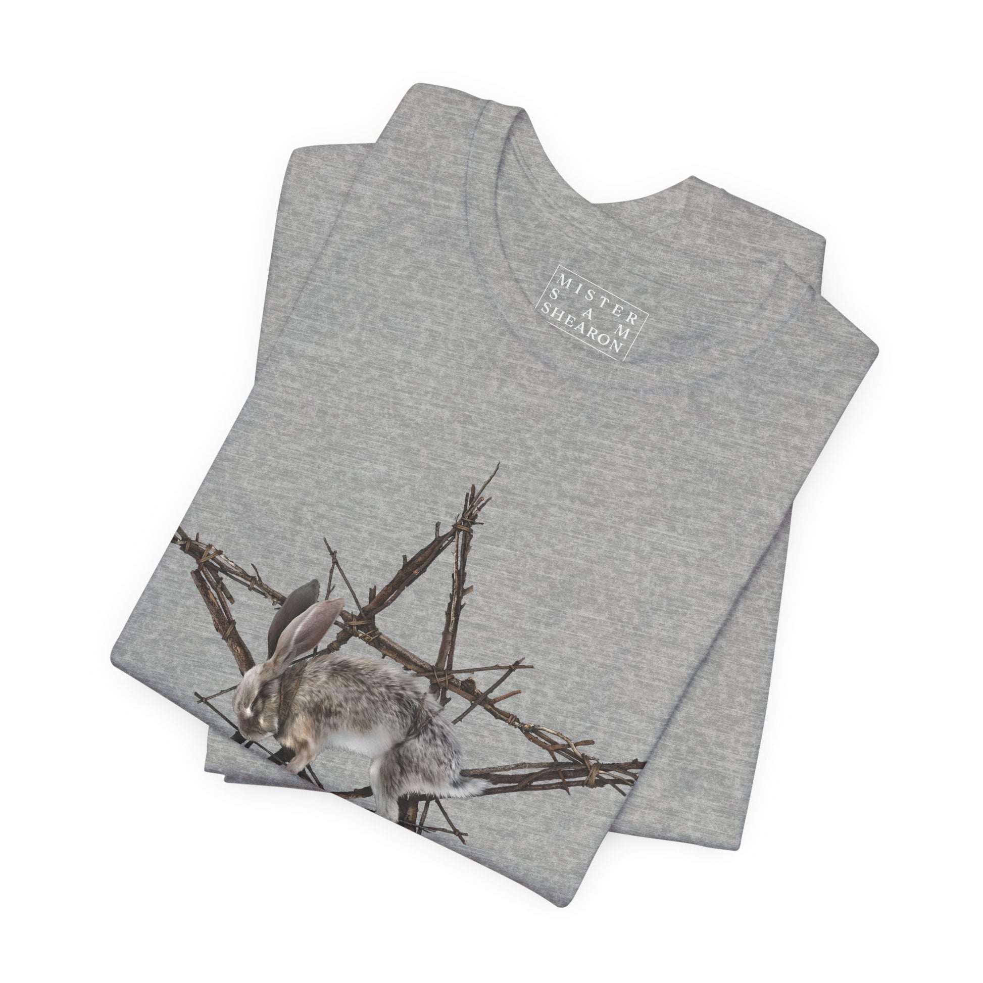 Fallen Star t-shirt — gothic folk horror rabbit design by Mister Sam Shearon