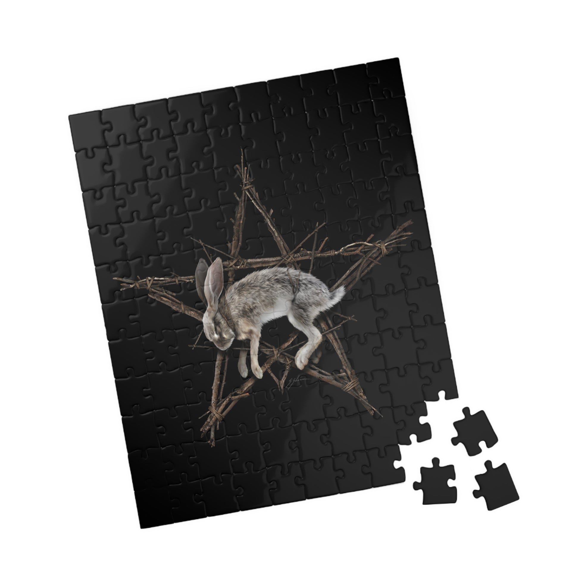 Fallen Star occult puzzle — 110 piece glossy chipboard witchcraft design