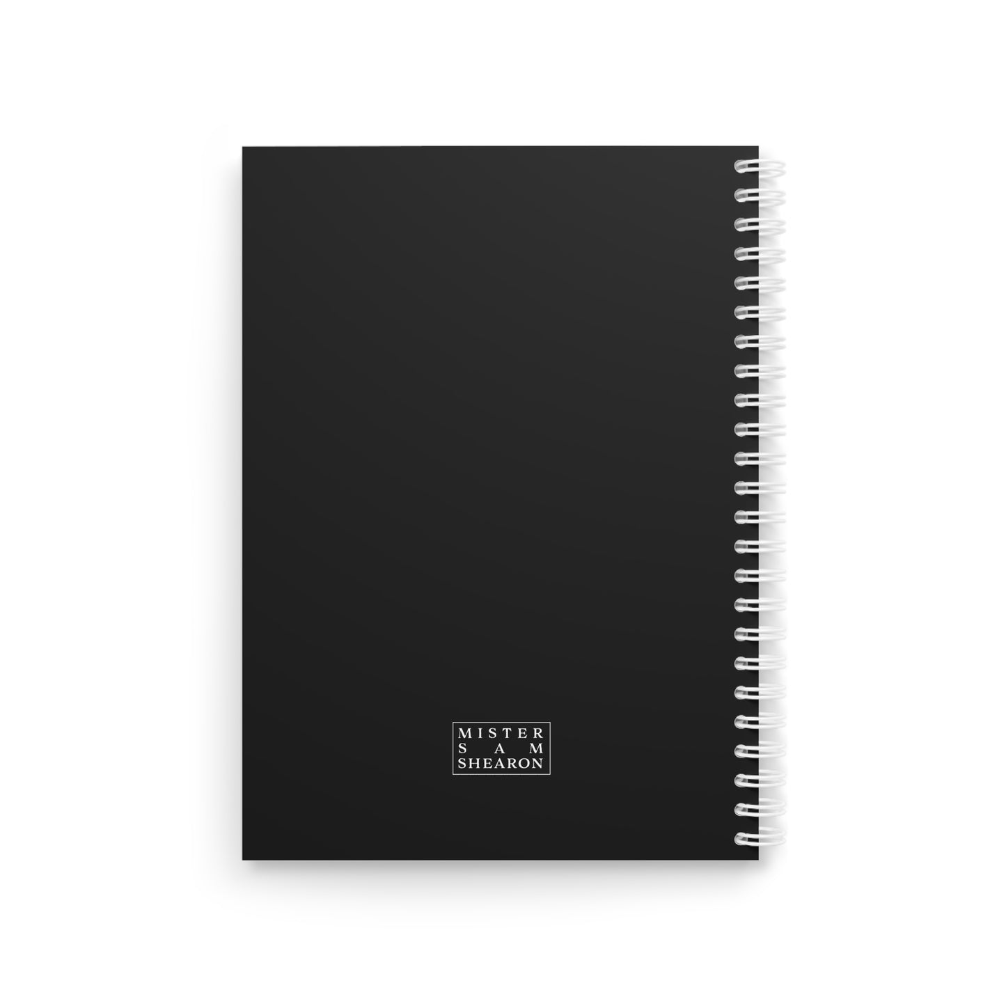 Nightcrawler notebook on desk — dark art cryptid stationery by Mister Sam Shearon