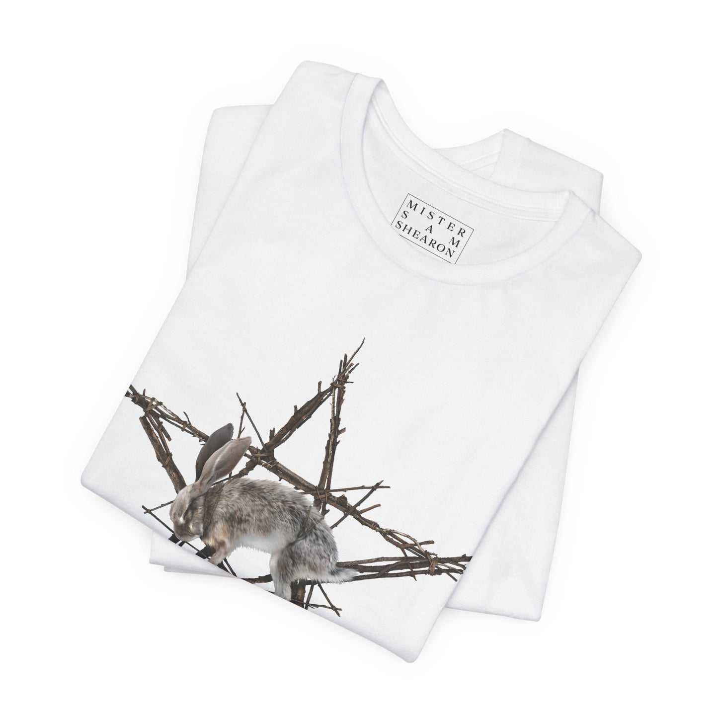 Fallen Star dark art tee — branch pentagram carrying the fallen star, witchcraft collection