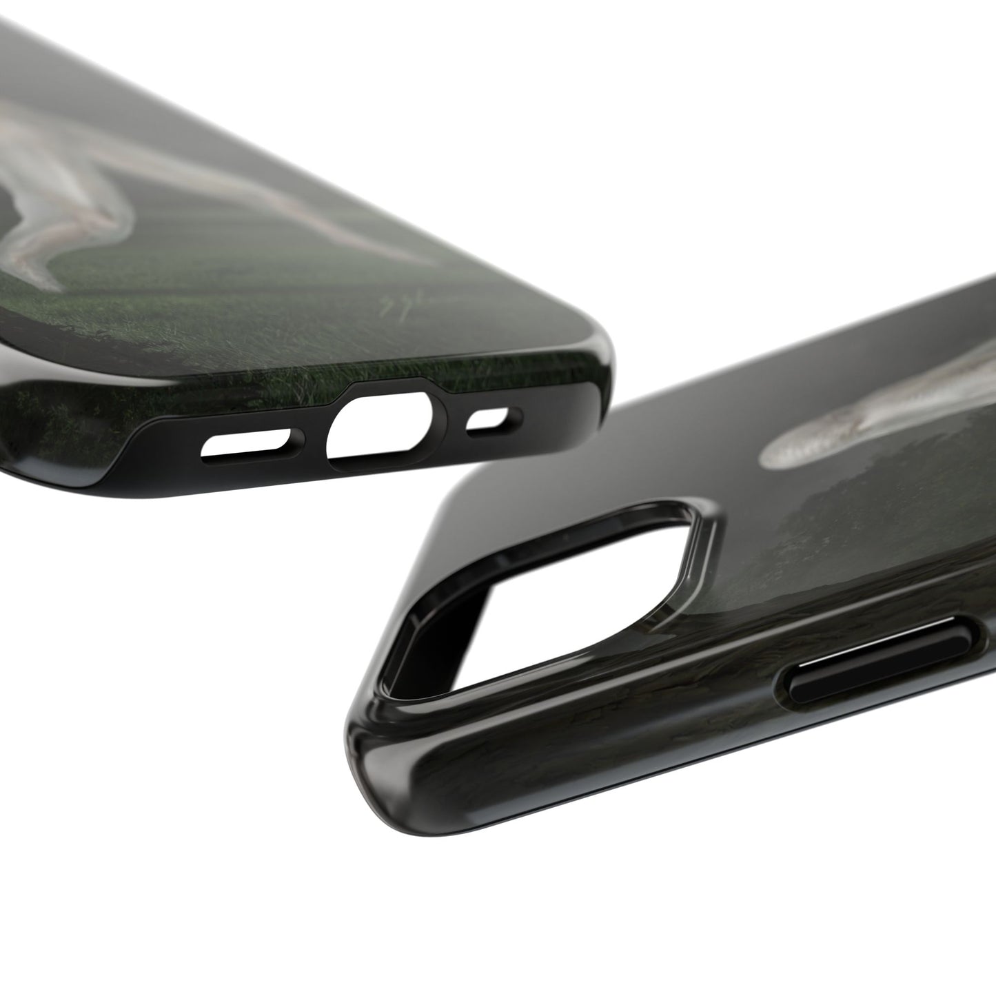 Nightcrawler phone case by Mister Sam Shearon — iPhone, Samsung, dark art, cryptid, creepypasta, paranormal, horror, human-made, non-AI. 