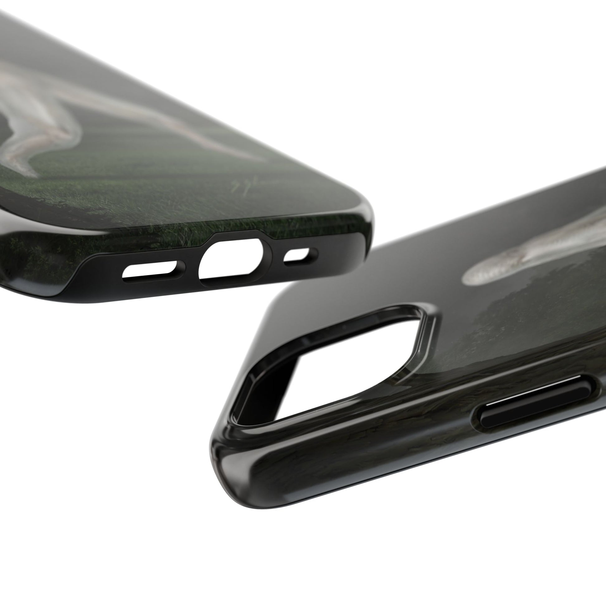 Nightcrawler phone case by Mister Sam Shearon — iPhone, Samsung, dark art, cryptid, creepypasta, paranormal, horror, human-made, non-AI. 