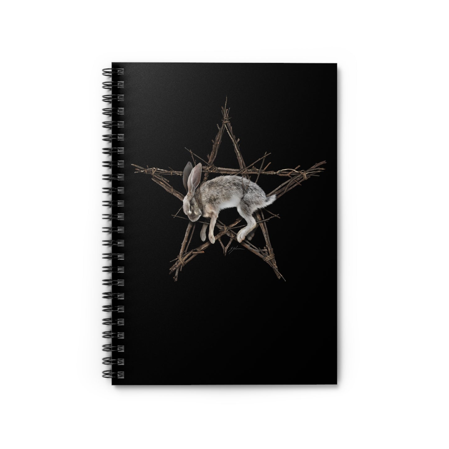Fallen Star spiral notebook — witchcraft dark art by Mister Sam Shearon