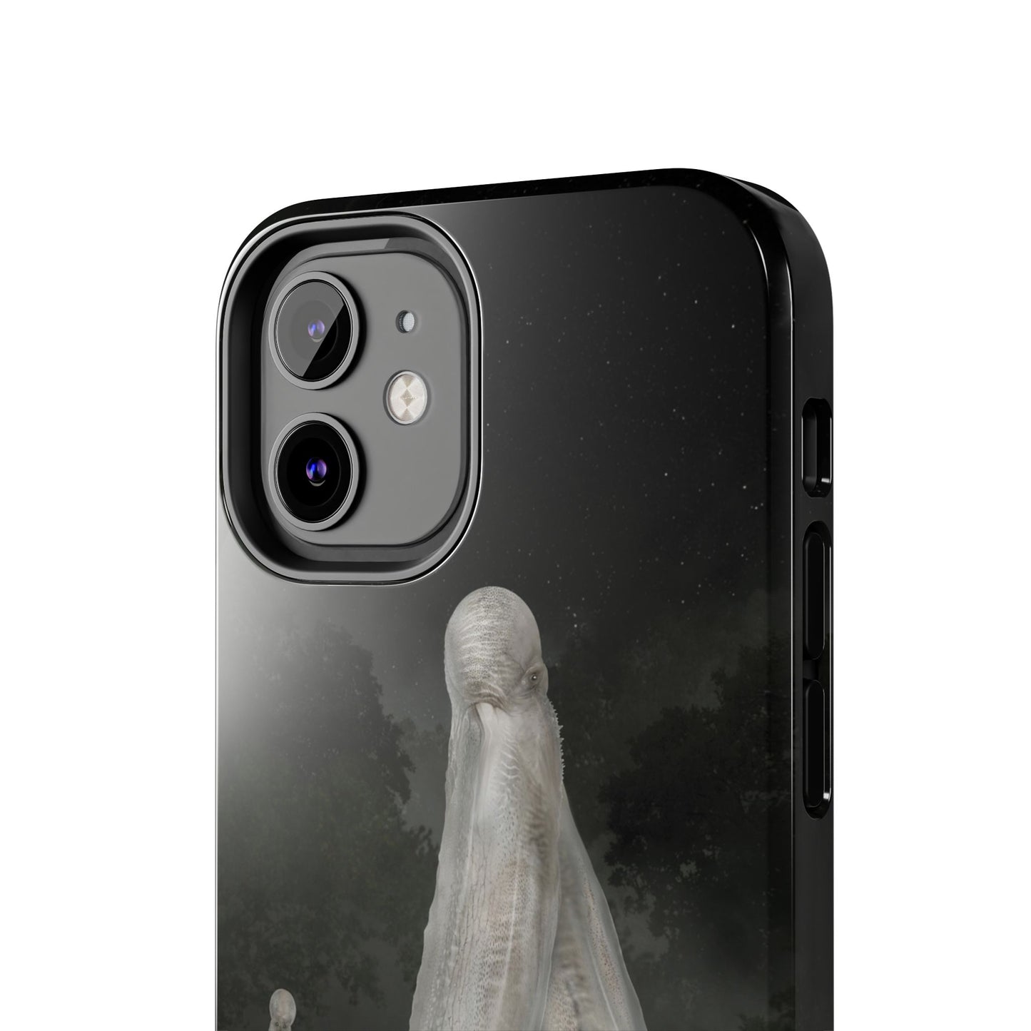 Nightcrawler phone case by Mister Sam Shearon — iPhone, Samsung, dark art, cryptid, creepypasta, paranormal, horror, human-made, non-AI. 