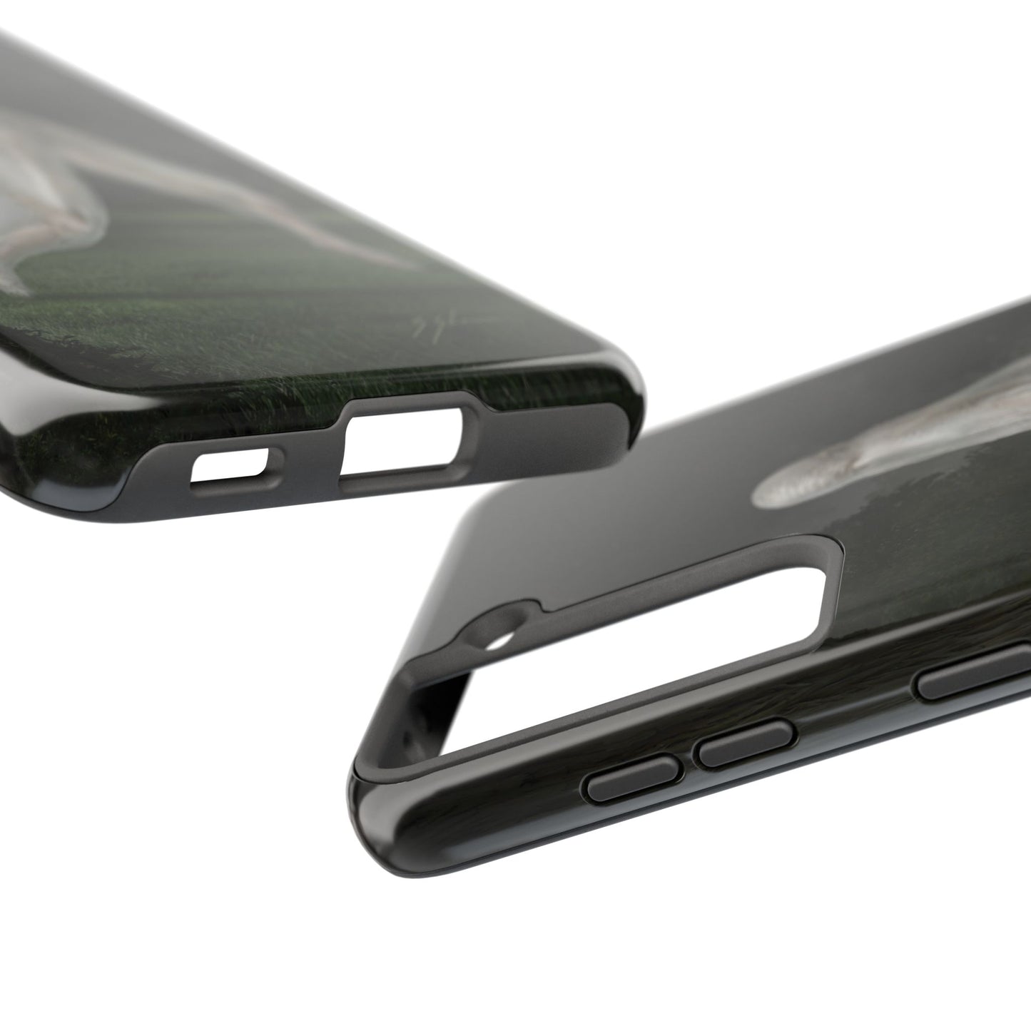 Nightcrawler phone case by Mister Sam Shearon — iPhone, Samsung, dark art, cryptid, creepypasta, paranormal, horror, human-made, non-AI. 