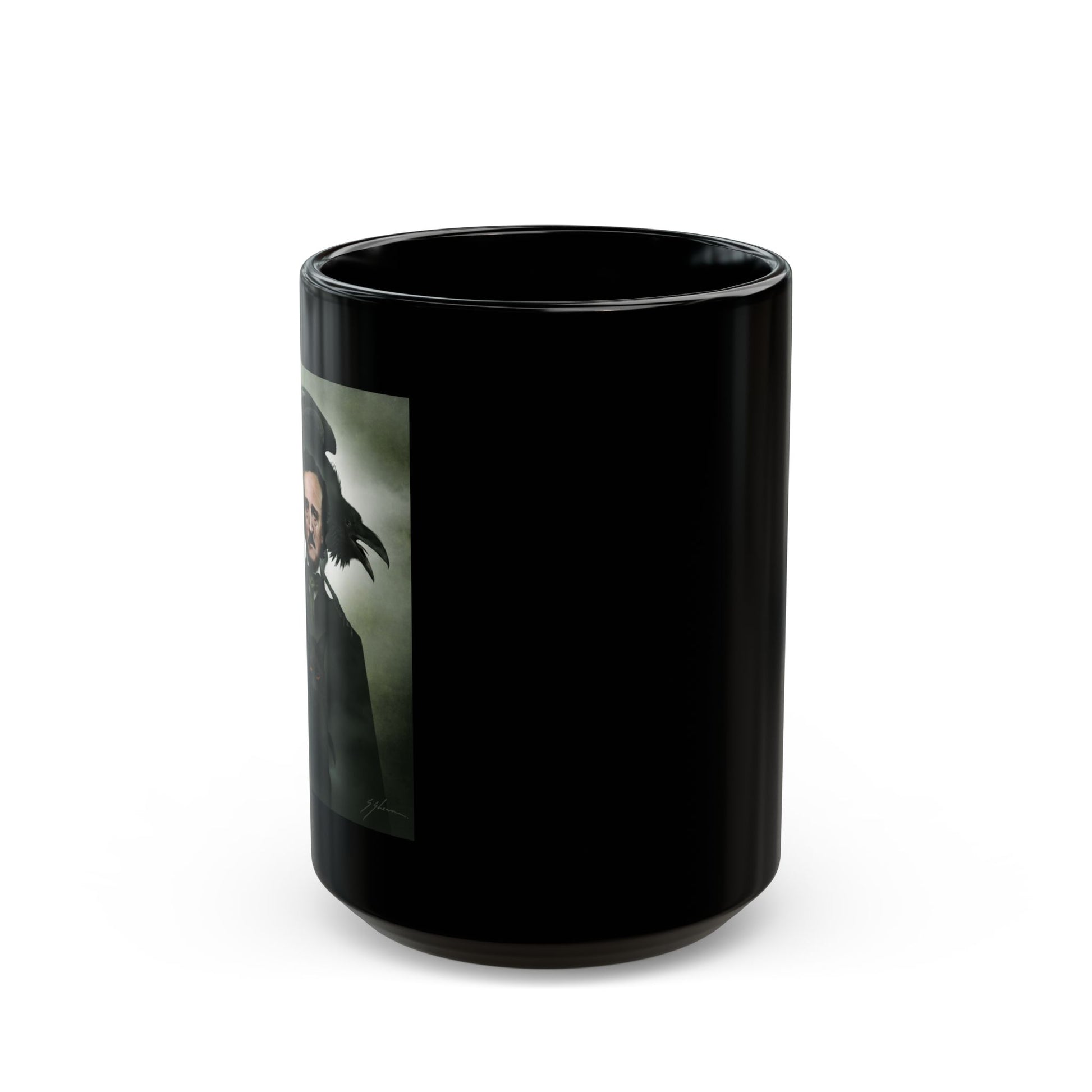 Edgar Allan Poe 15oz mug — gothic dark art coffee mug by Mister Sam Shearon