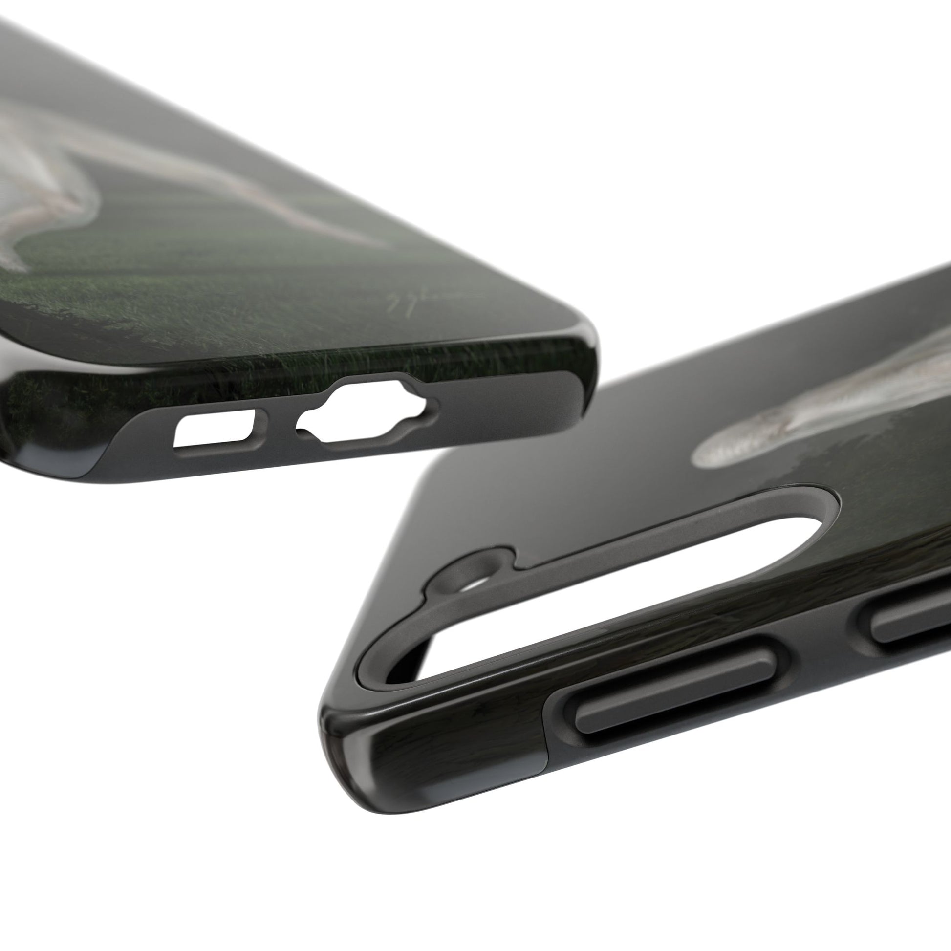 Nightcrawler phone case by Mister Sam Shearon — iPhone, Samsung, dark art, cryptid, creepypasta, paranormal, horror, human-made, non-AI. 