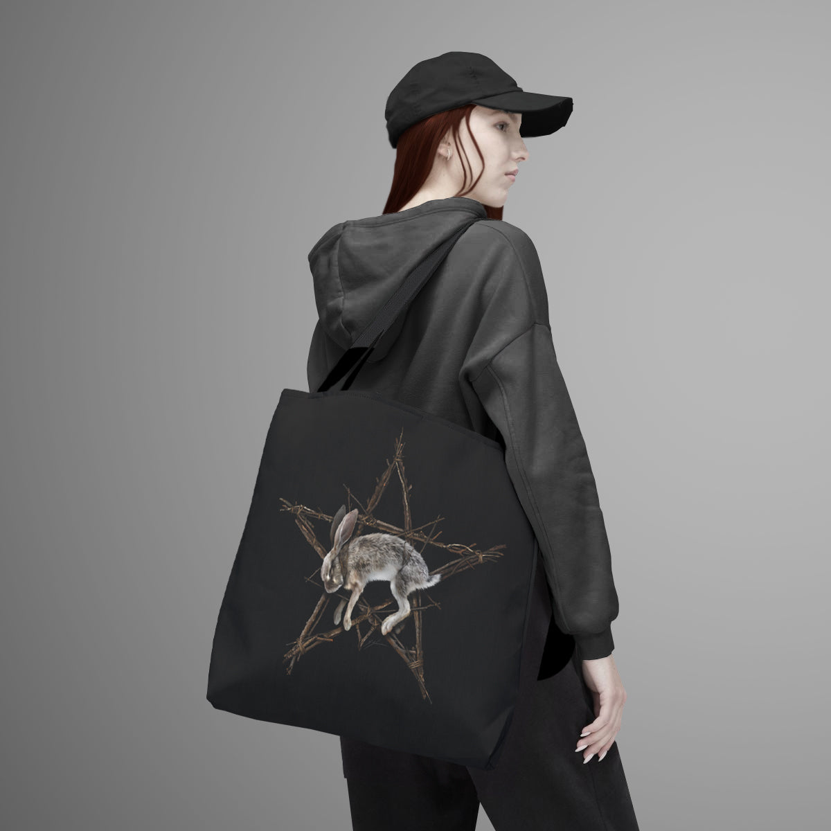 Fallen Star tote bag — gothic witchcraft collectible by Mister Sam Shearon