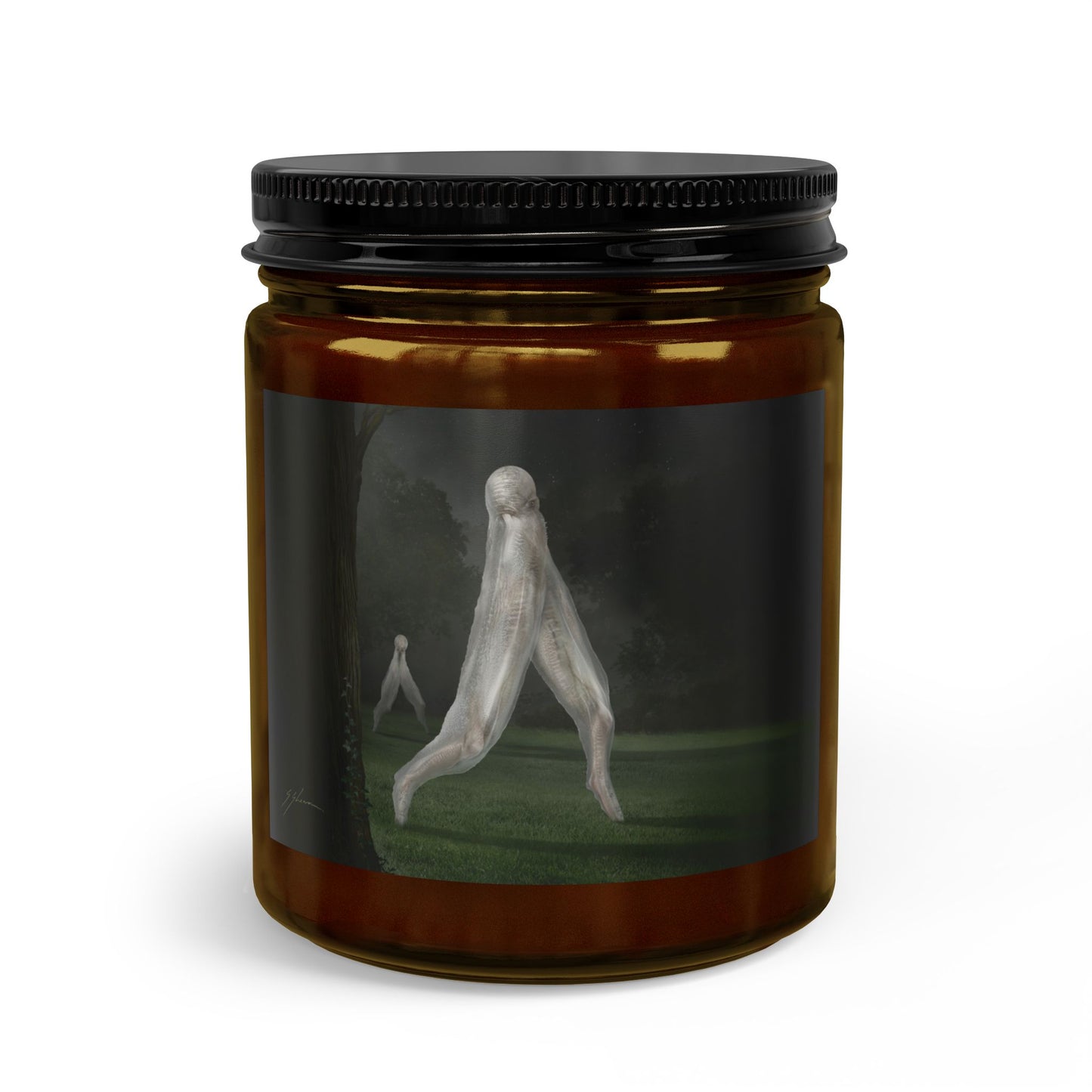 Nightcrawler candle gift set flat lay — Mister Sam Shearon Fresno Nightcrawler dark art 