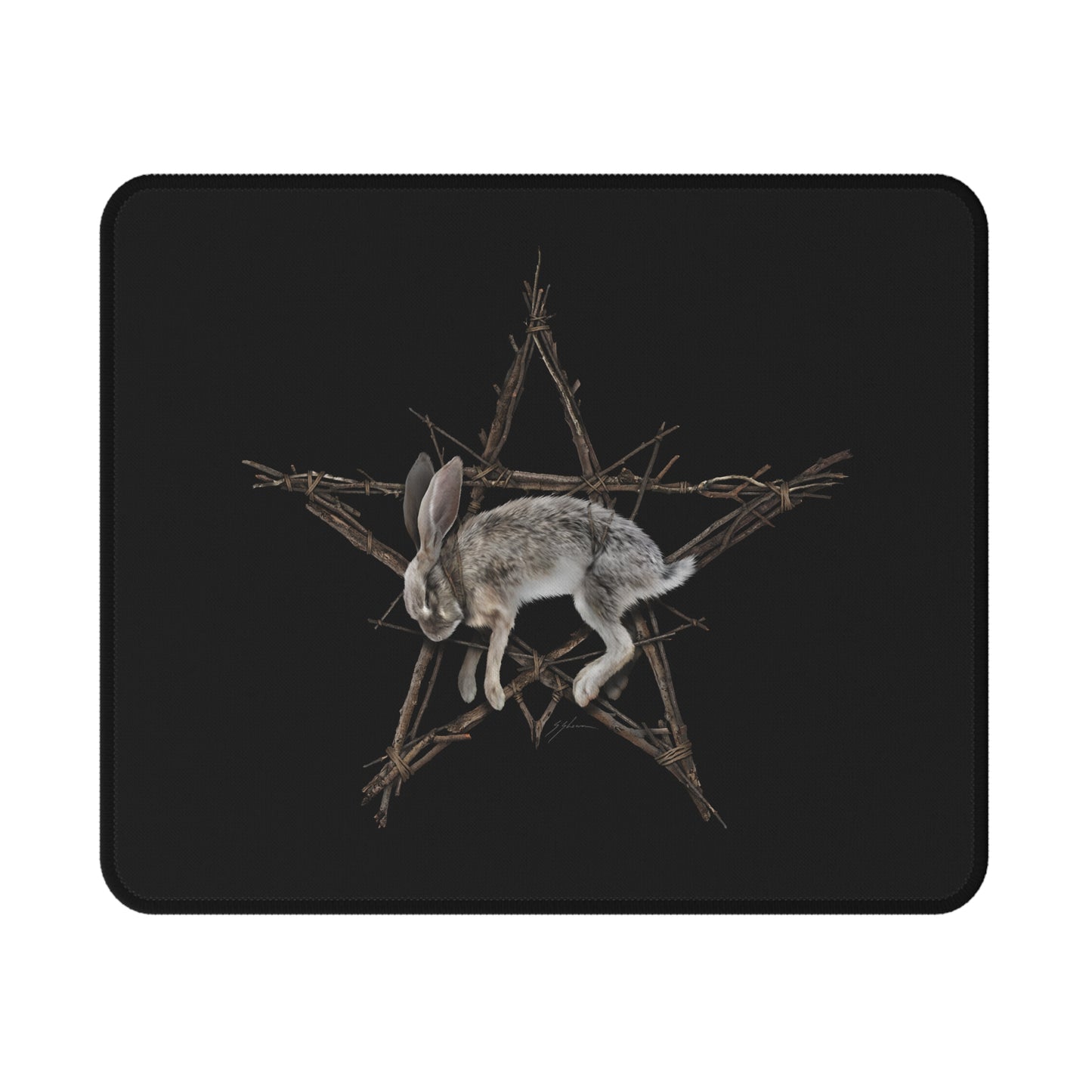 Fallen Star witchcraft mouse pad — dark art by Mister Sam Shearon