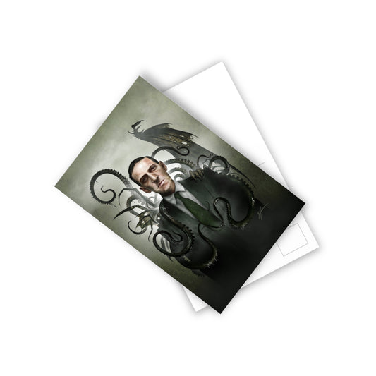 H.P. Lovecraft postcard set — original cosmic horror dark art by Mister Sam Shearon