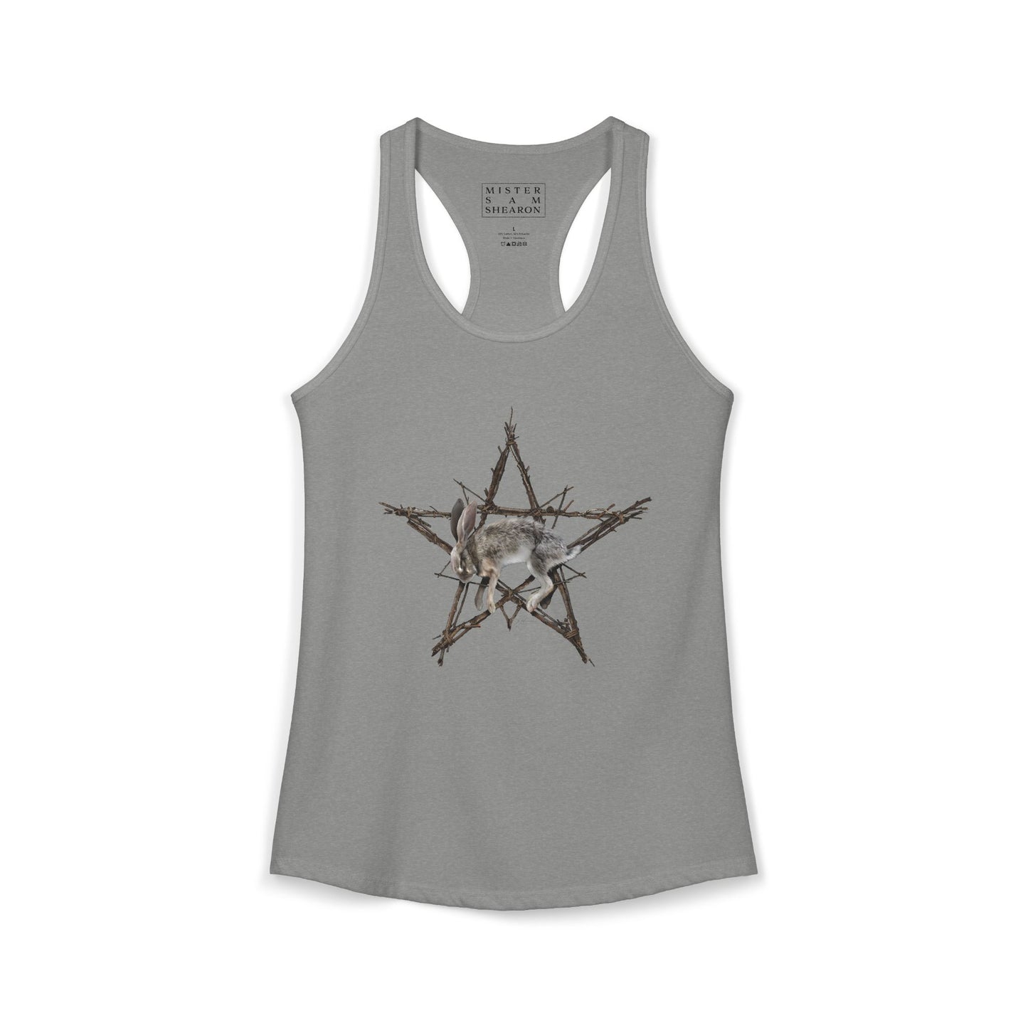Fallen Star witchcraft tank — slim fit racerback with occult pentagram print