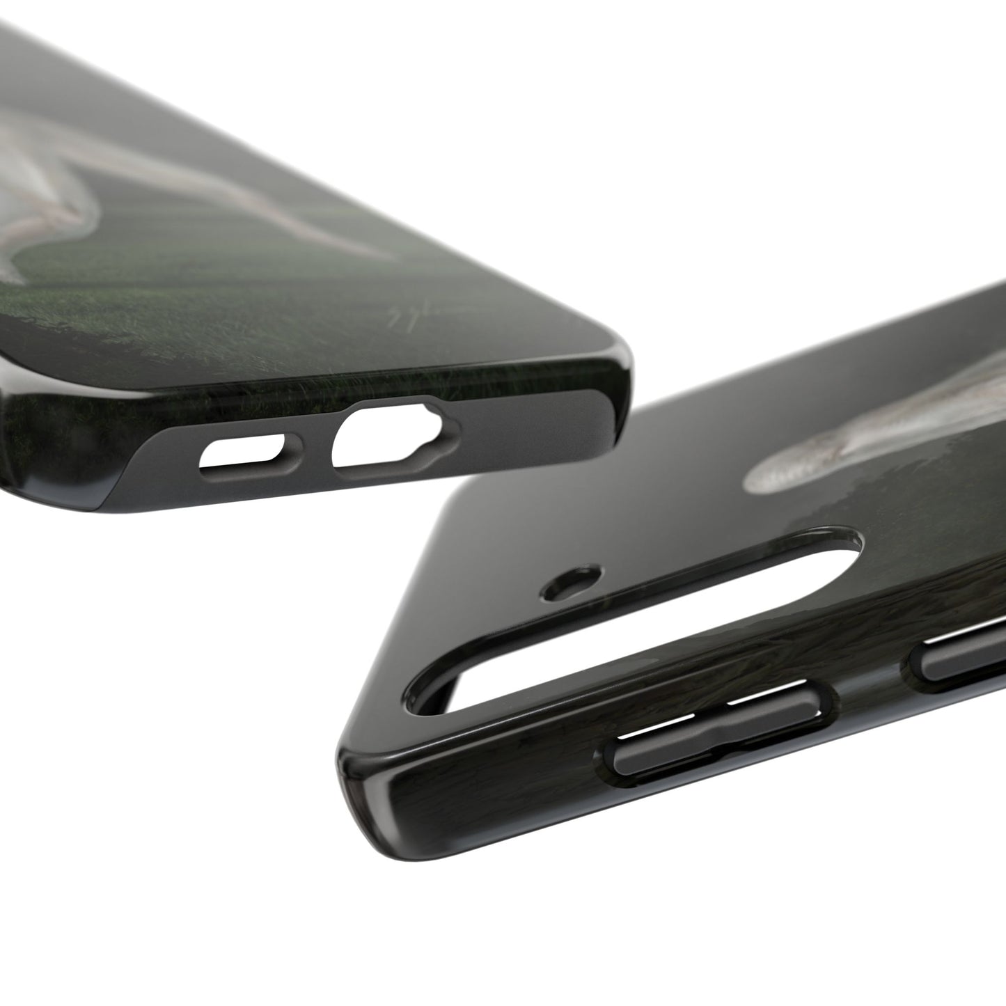 Nightcrawler phone case by Mister Sam Shearon — iPhone, Samsung, dark art, cryptid, creepypasta, paranormal, horror, human-made, non-AI. 