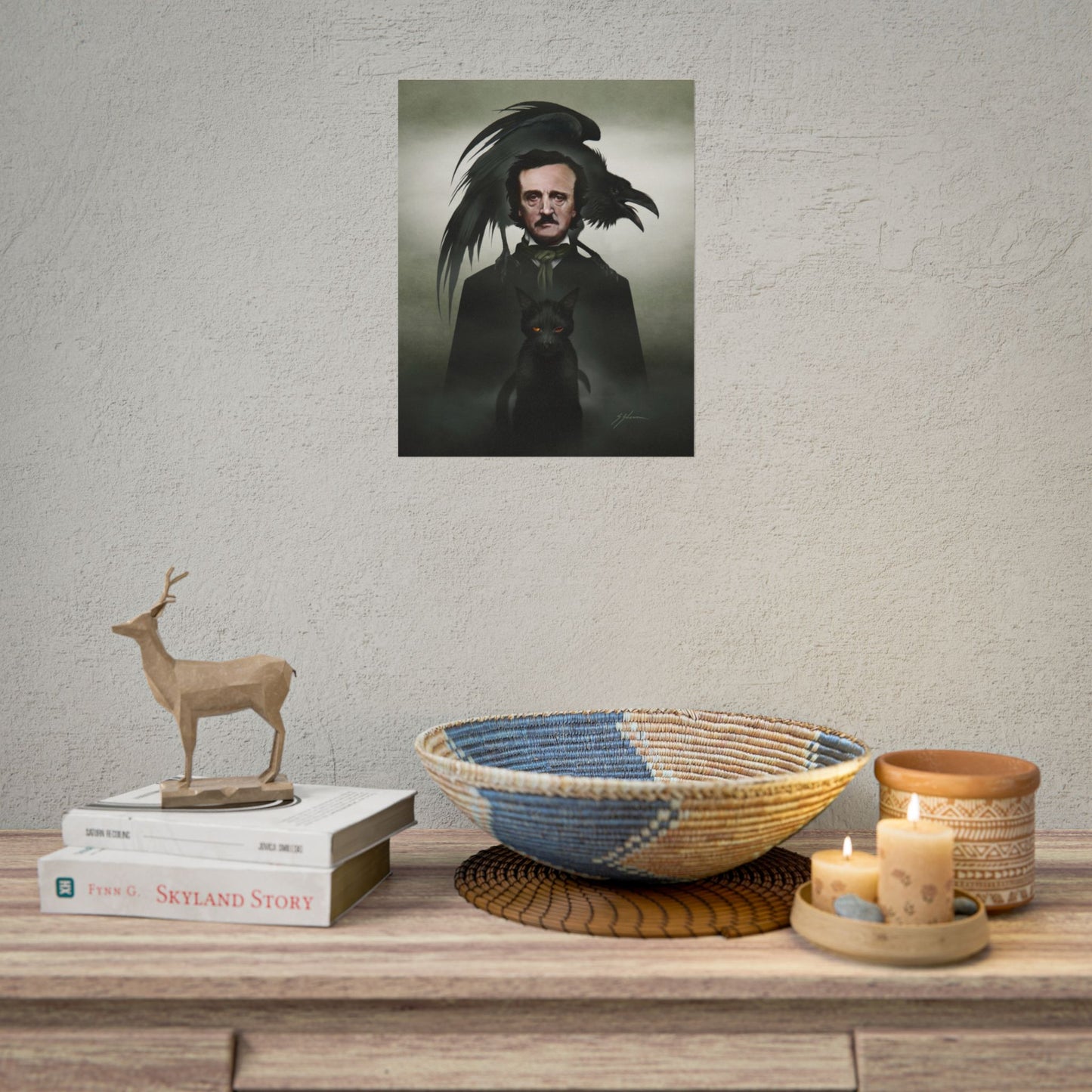 Edgar Allan Poe poster 18x24 — large gothic dark art print by Mister Sam Shearon