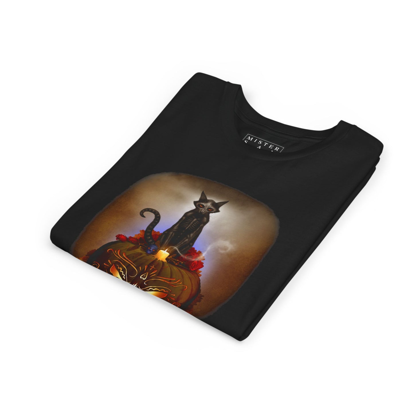 Dia De Los Mewotos — Halloween Youth Short Sleeve Tee