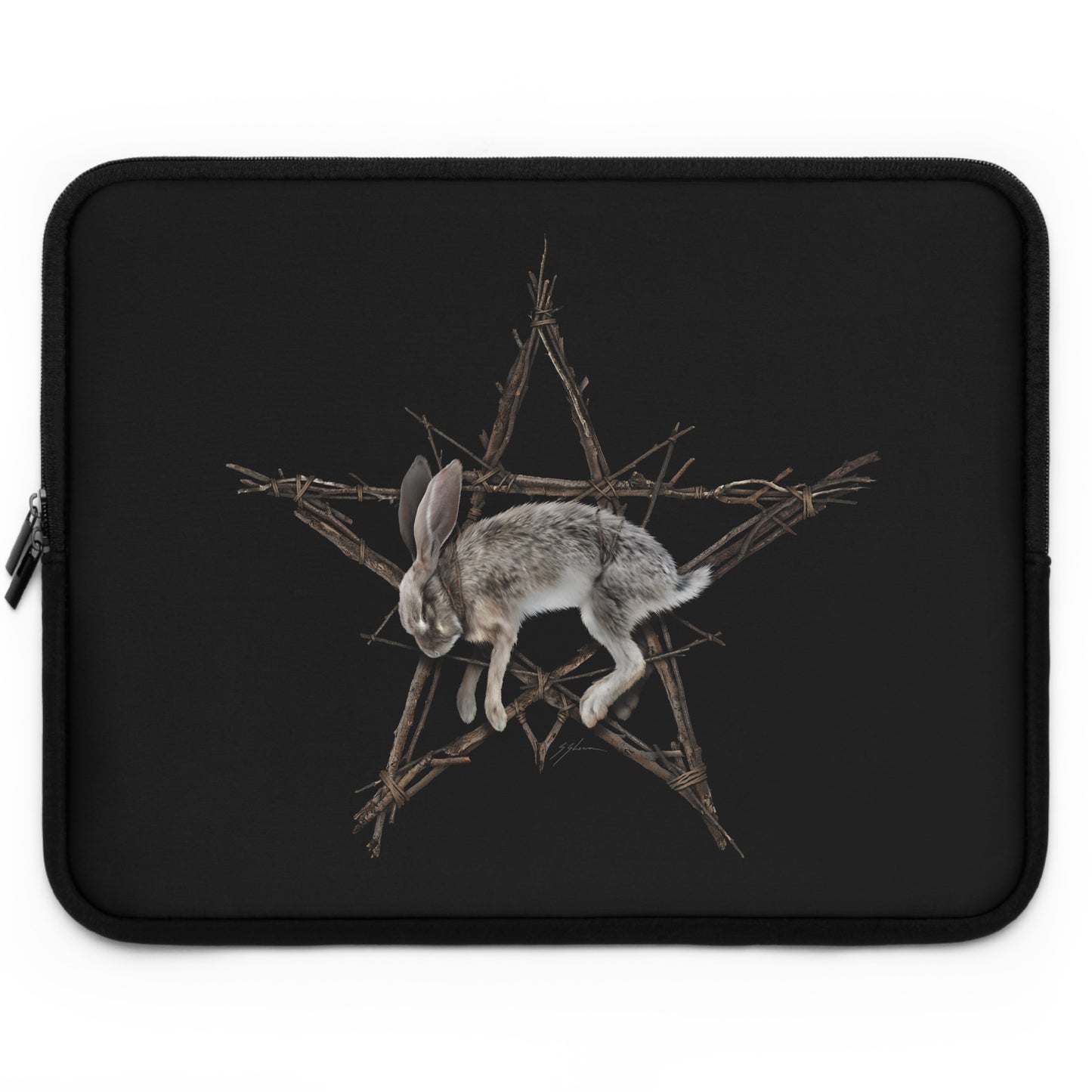 Fallen Star laptop or tablet sleeve — Mister Sam Shearon dark art, padded protection