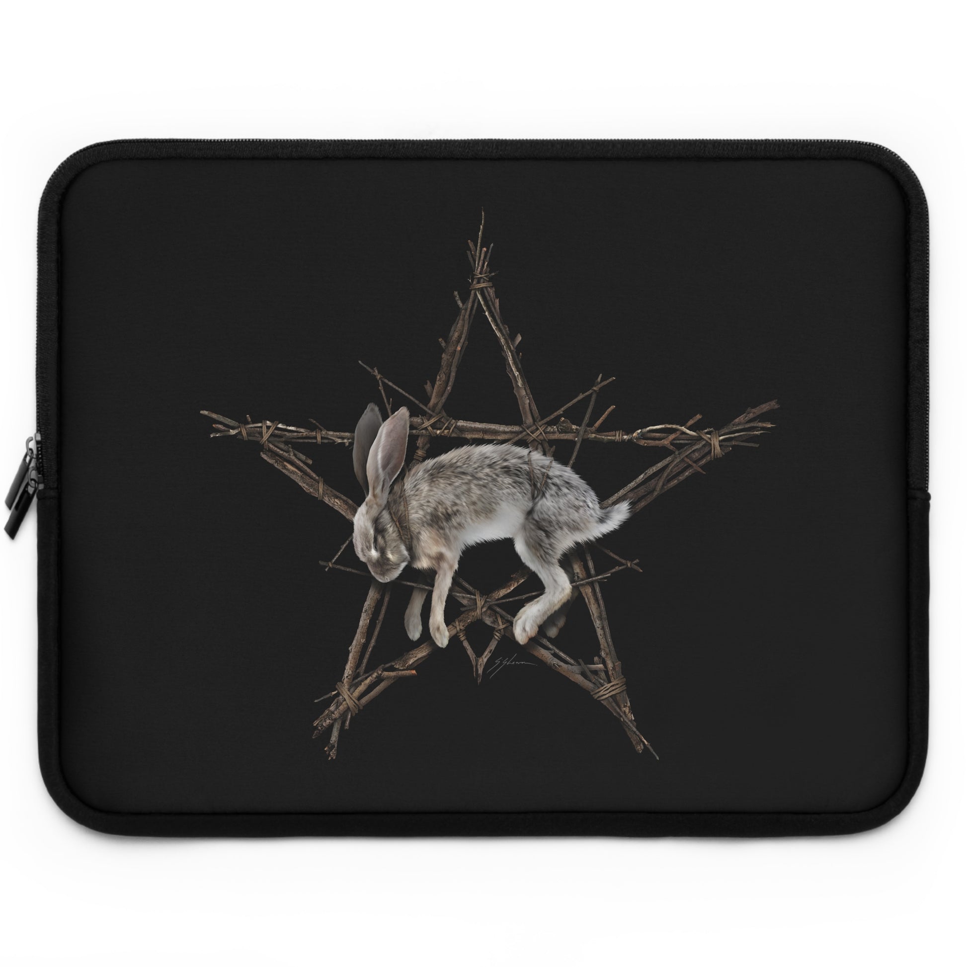 Fallen Star laptop or tablet sleeve — Mister Sam Shearon dark art, padded protection