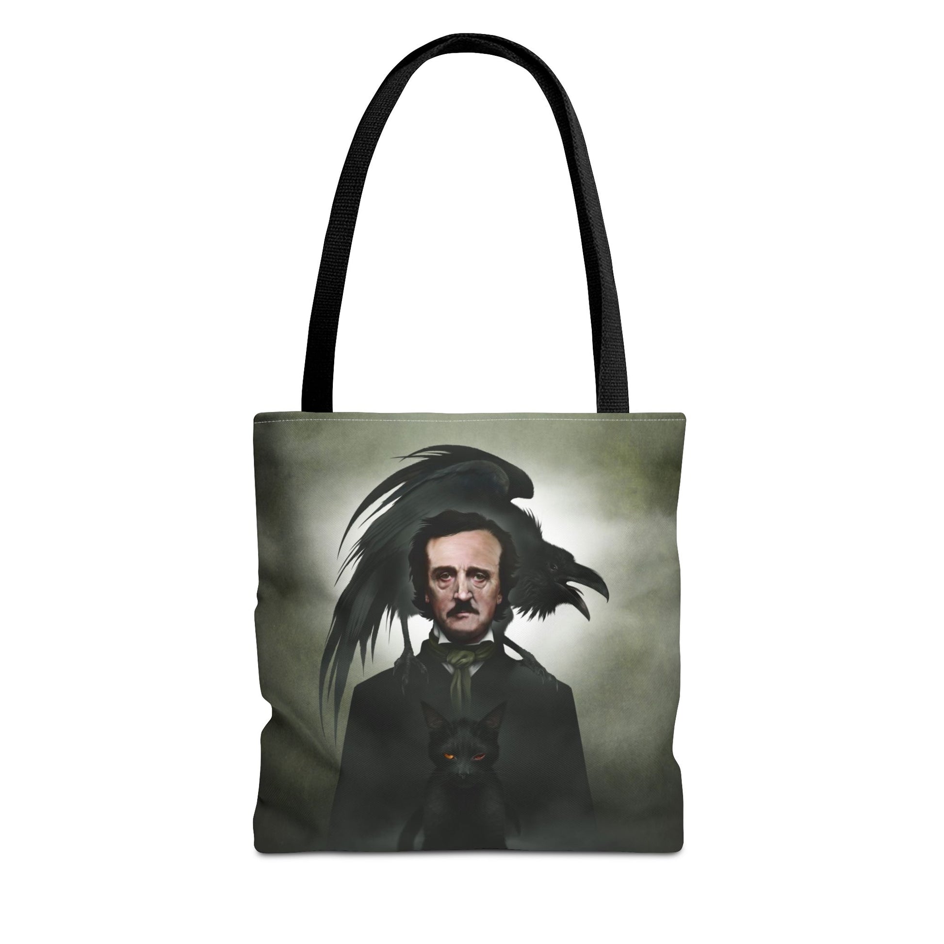 Edgar Allan Poe AOP tote bag — original gothic dark art by Mister Sam Shearon