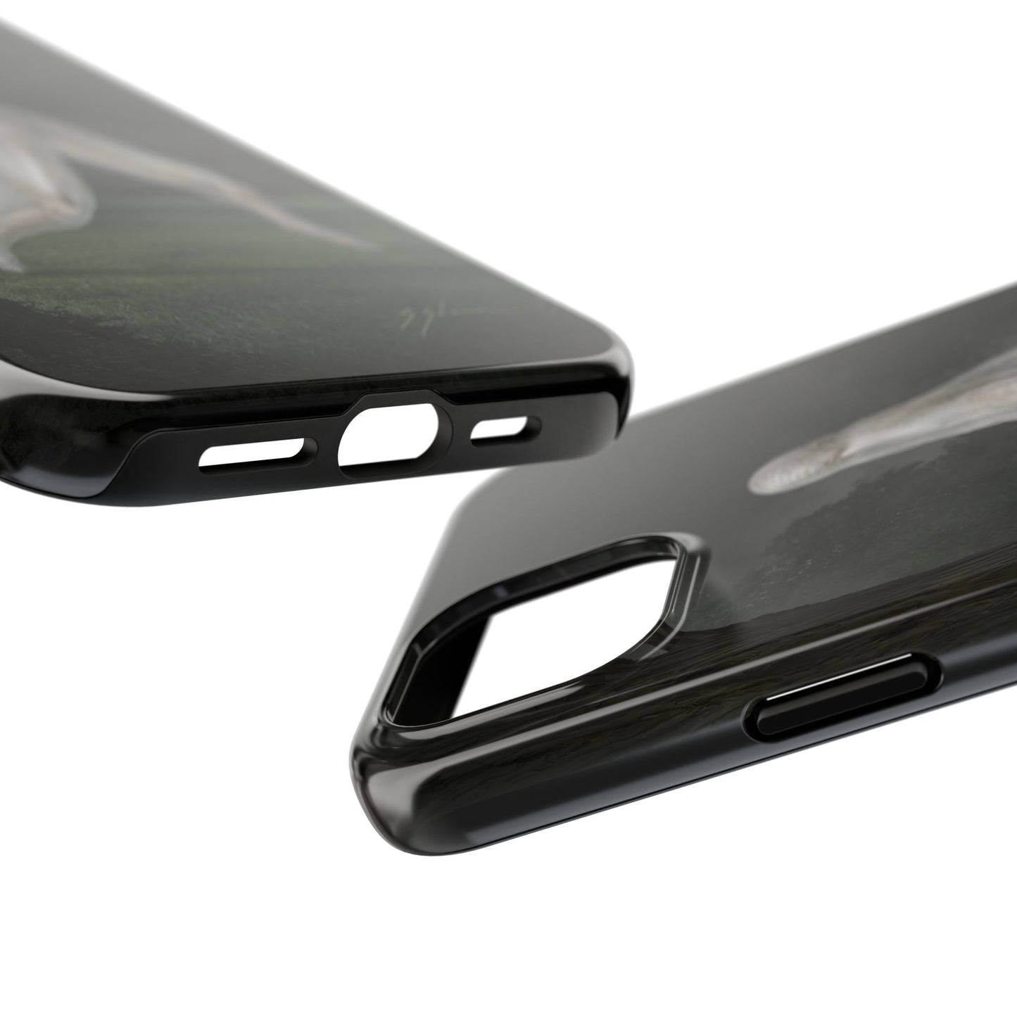 Nightcrawler phone case by Mister Sam Shearon — iPhone, Samsung, dark art, cryptid, creepypasta, paranormal, horror, human-made, non-AI. 