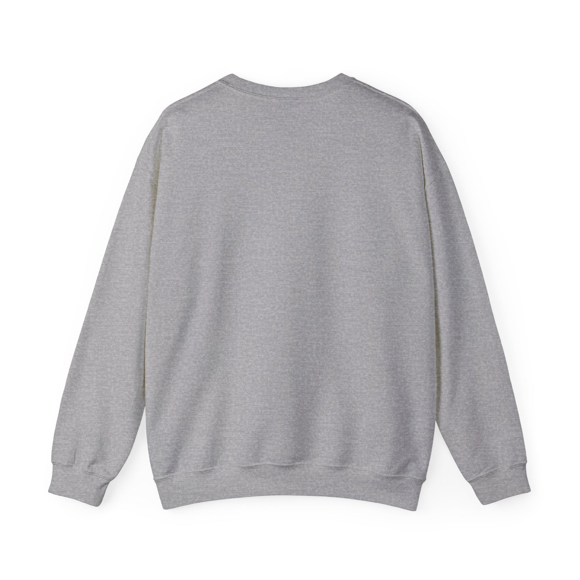 Fallen Star sweatshirt sport grey flat lay — occult dark art on grey crewneck