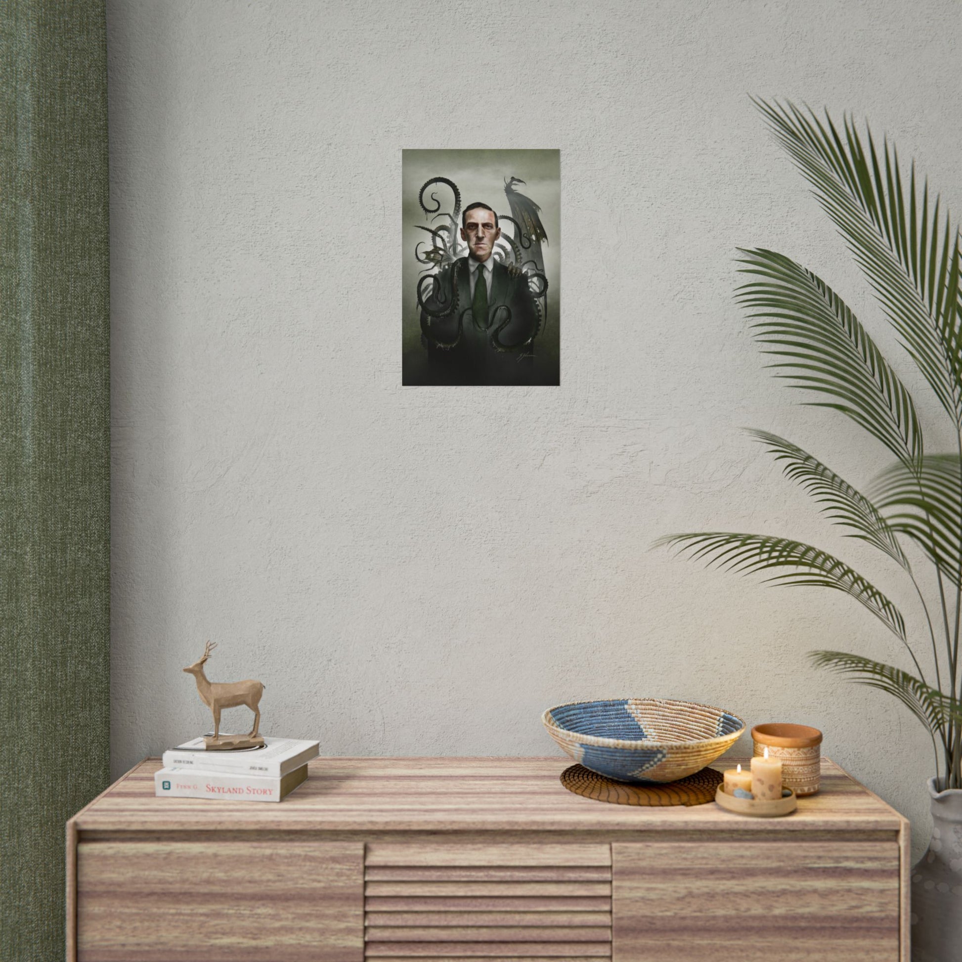 H.P. Lovecraft poster detail — eldritch dark art print by Mister Sam Shearon