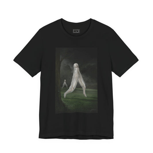 Nightcrawler unisex tee — original cryptid dark art by Mister Sam Shearon