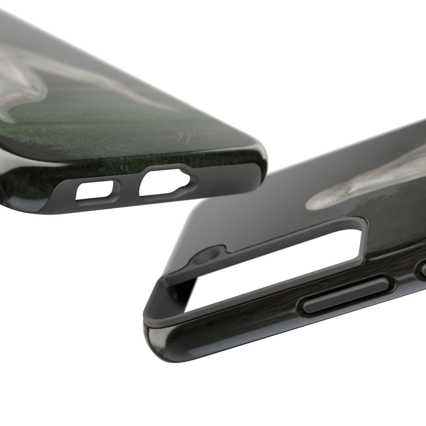 Nightcrawler phone case by Mister Sam Shearon — iPhone, Samsung, dark art, cryptid, creepypasta, paranormal, horror, human-made, non-AI. 