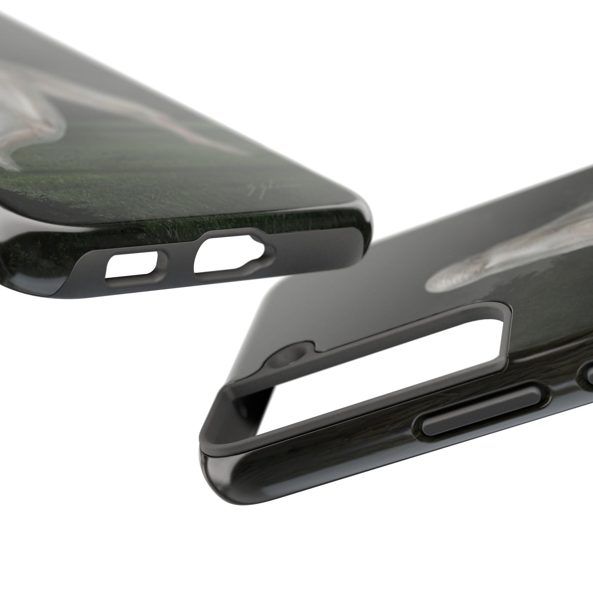Nightcrawler phone case by Mister Sam Shearon — iPhone, Samsung, dark art, cryptid, creepypasta, paranormal, horror, human-made, non-AI. 