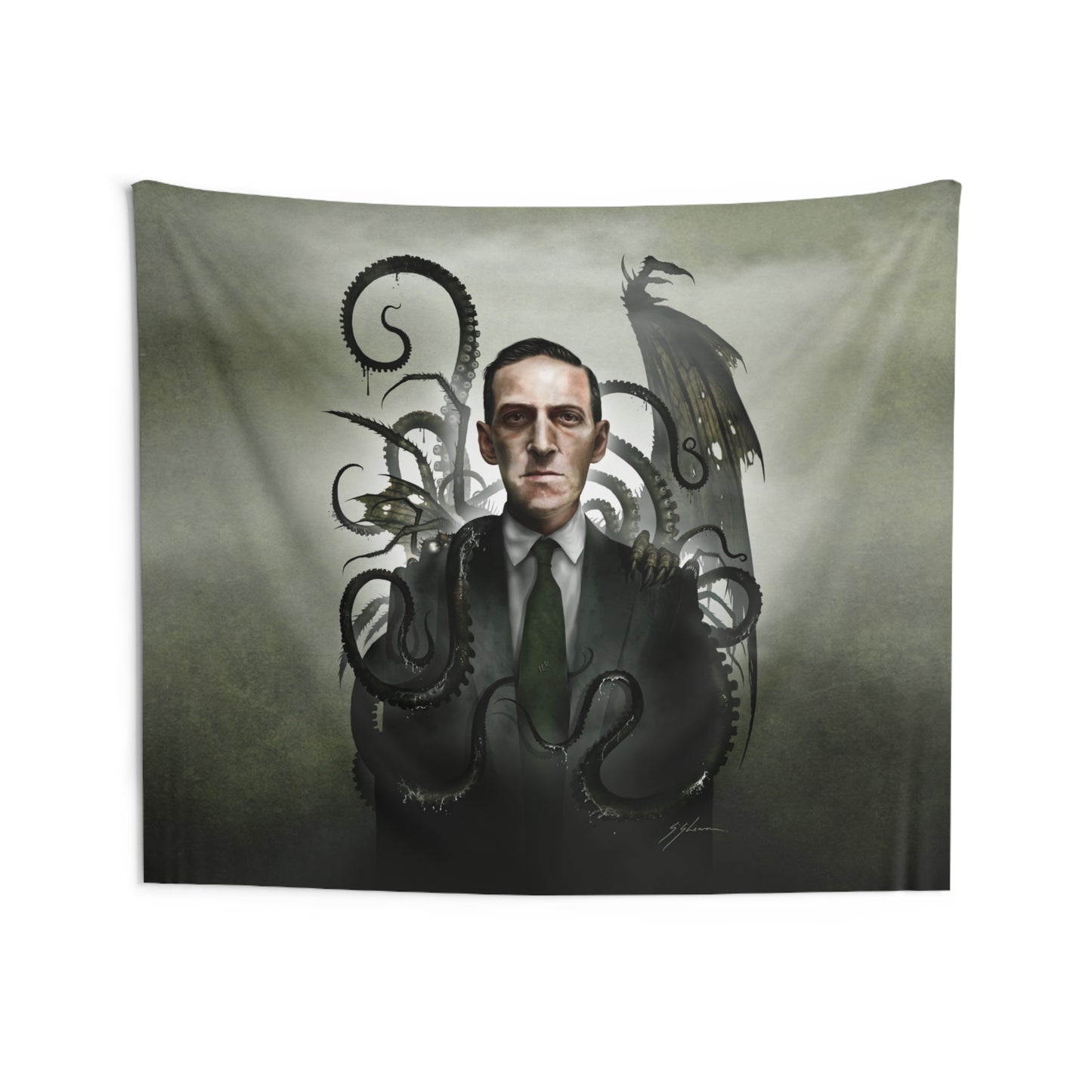 H.P. Lovecraft indoor tapestry — Mister Sam Shearon Lovecraft collection wall art