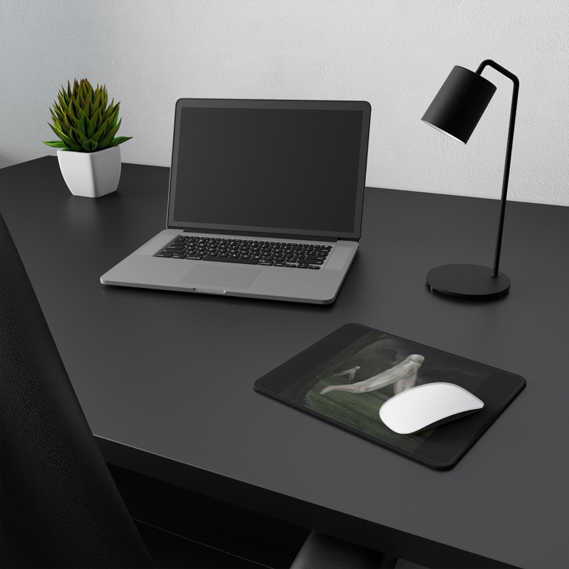 Nightcrawler mousepad detail — dark art horror desk accessory by Mister Sam Shearon
