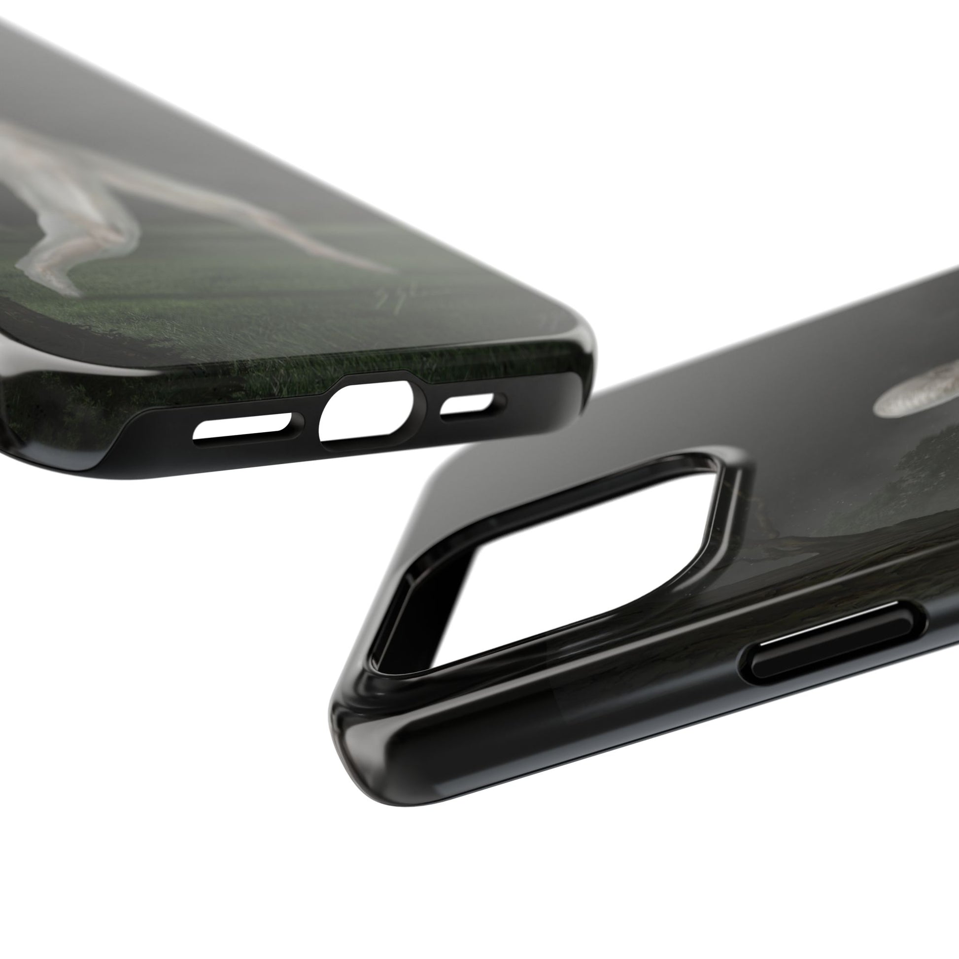 Nightcrawler phone case by Mister Sam Shearon — iPhone, Samsung, dark art, cryptid, creepypasta, paranormal, horror, human-made, non-AI. 