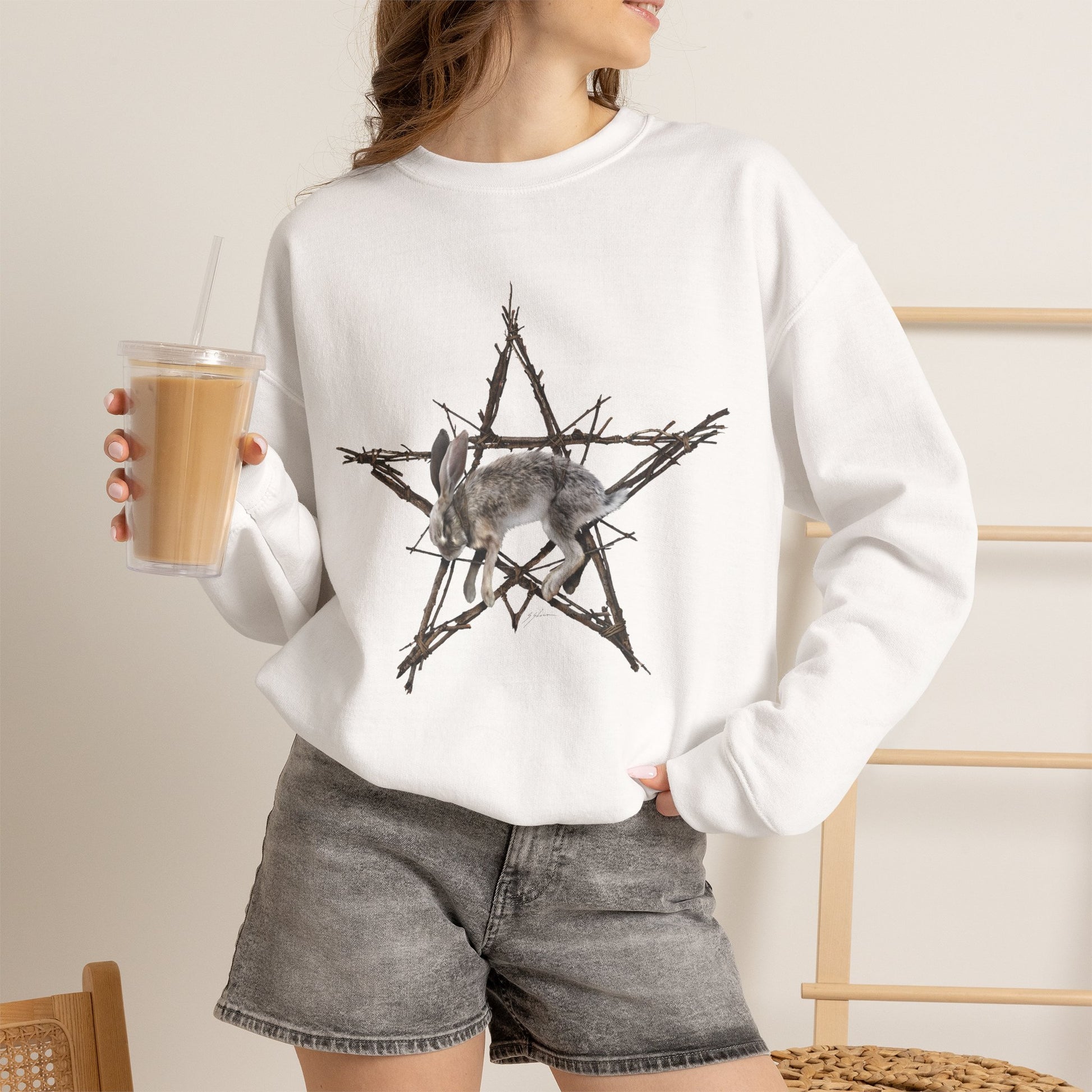 Fallen Star crewneck — Mister Sam Shearon witchcraft dark art Gildan 18000 