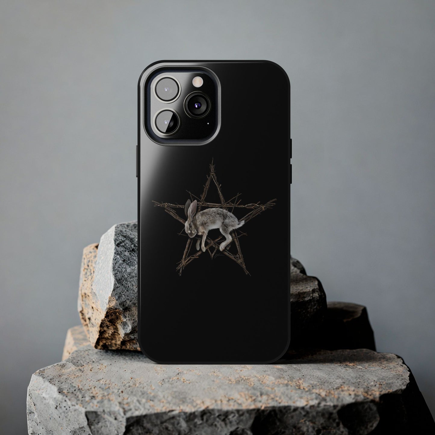 Fallen Star phone case lifestyle — occult art by Mister Sam Shearon