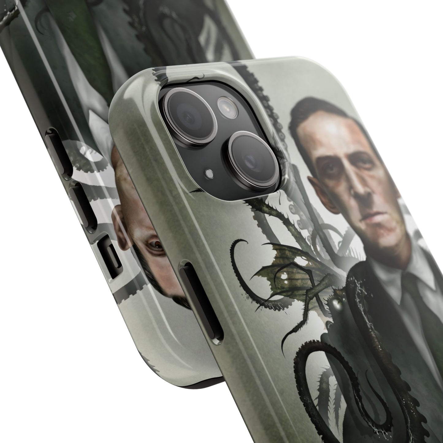 H.P. Lovecraft tough case lifestyle — cosmic horror artwork by Mister Sam Shearon